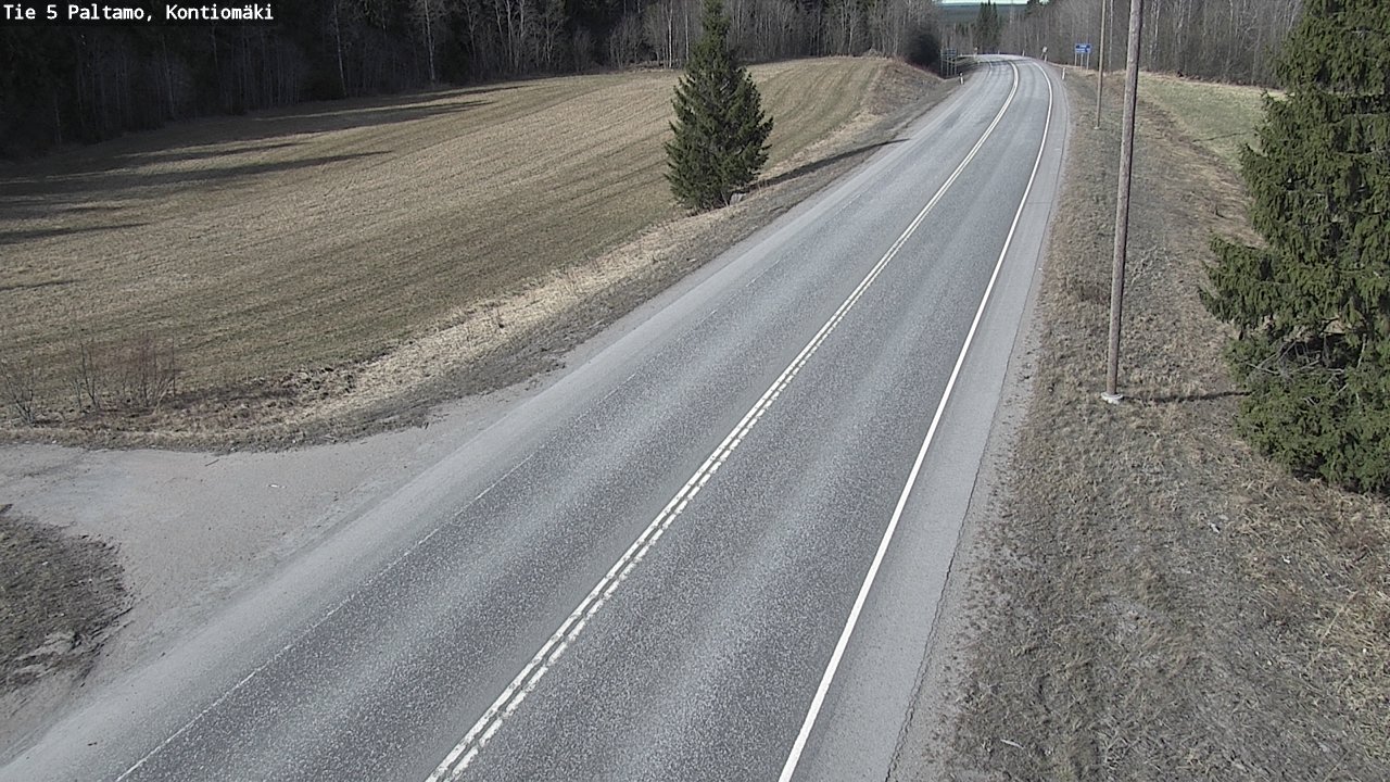 Weather Camera Image Road 5 Paltamo, Kontiomäki, Paltamo, Kainuu