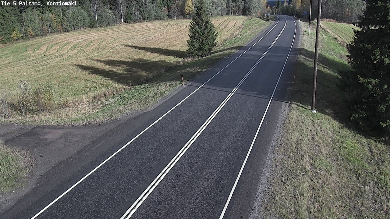 Weather Camera Image Road 5 Paltamo, Kontiomäki, Paltamo, Kainuu