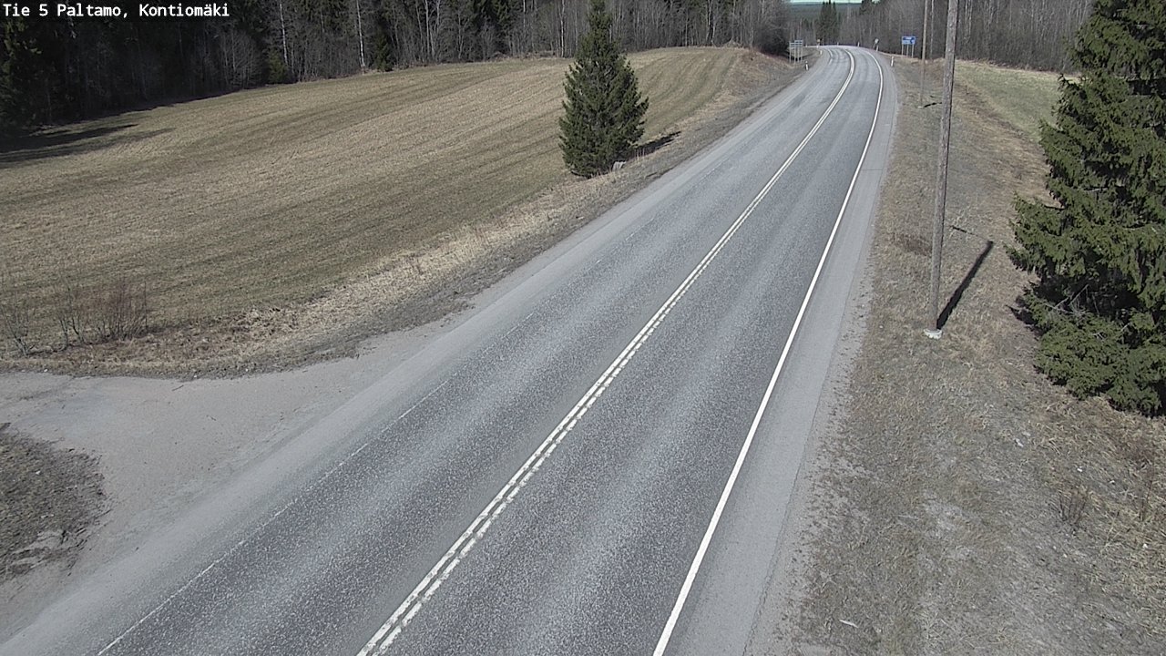 Weather Camera Image Road 5 Paltamo, Kontiomäki, Paltamo, Kainuu