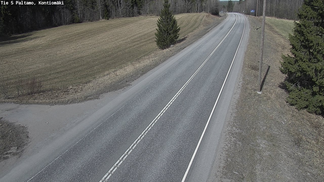 Weather Camera Image Väg 5 Paltamo, Kontiomäki, Paltamo, Kainuu
