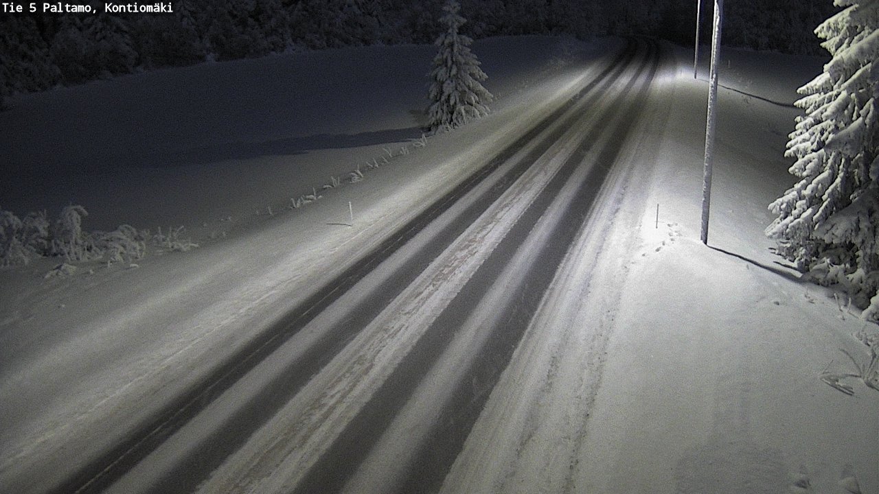 Weather Camera Image Väg 5 Paltamo, Kontiomäki, Paltamo, Kainuu