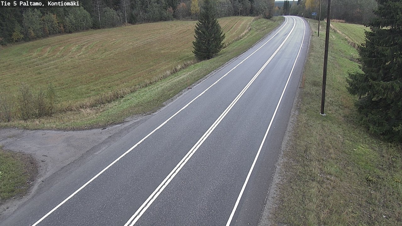 Weather Camera Image Road 5 Paltamo, Kontiomäki, Paltamo, Kainuu