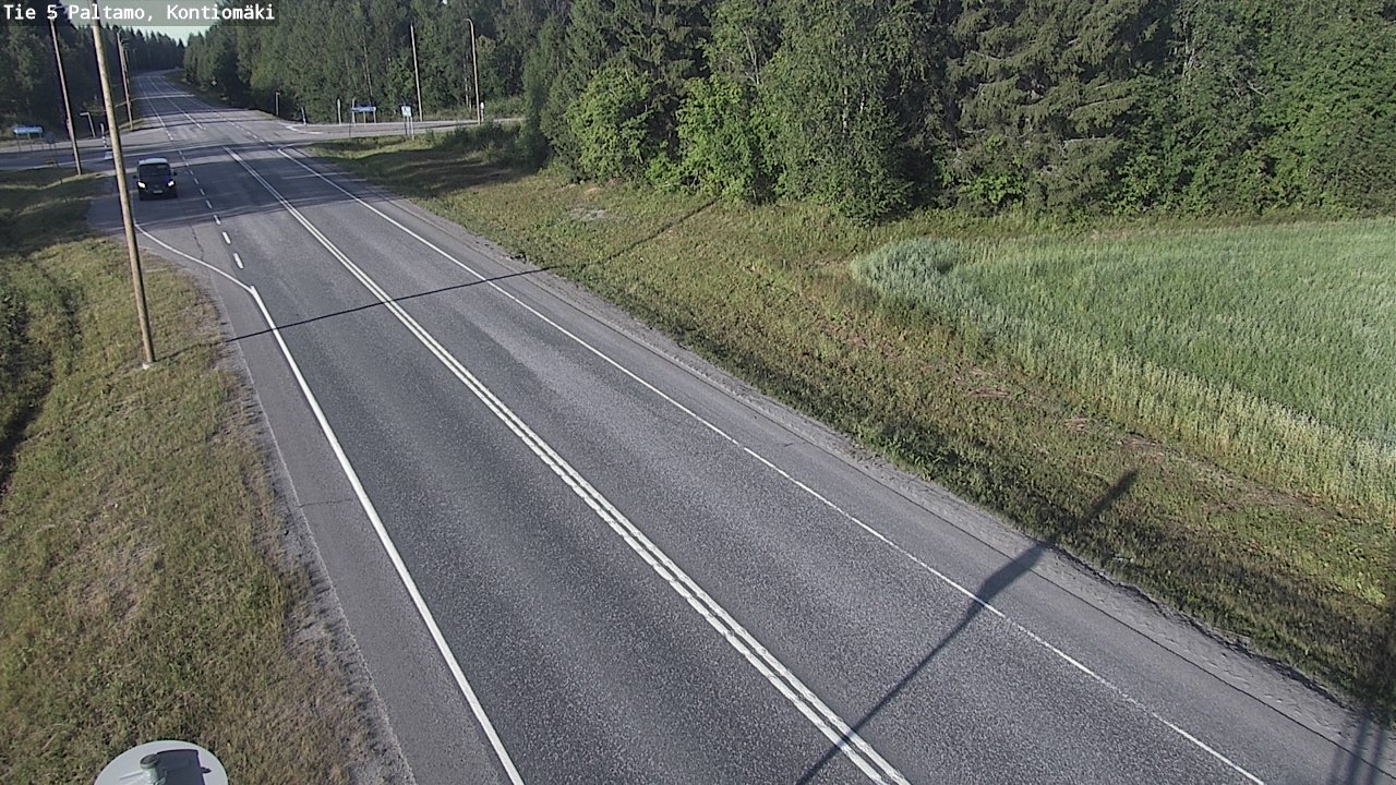 Weather Camera Image Väg 5 Paltamo, Kontiomäki, Paltamo, Kainuu