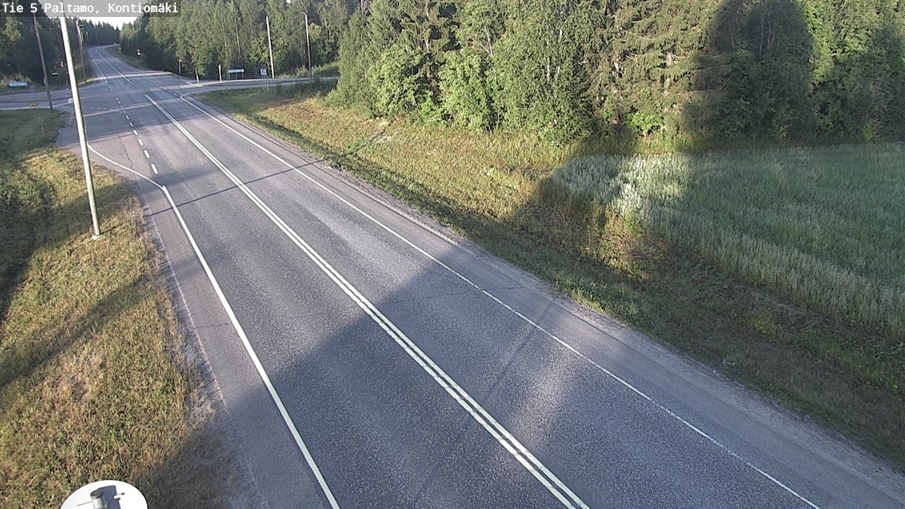 Weather Camera Image Väg 5 Paltamo, Kontiomäki, Paltamo, Kainuu
