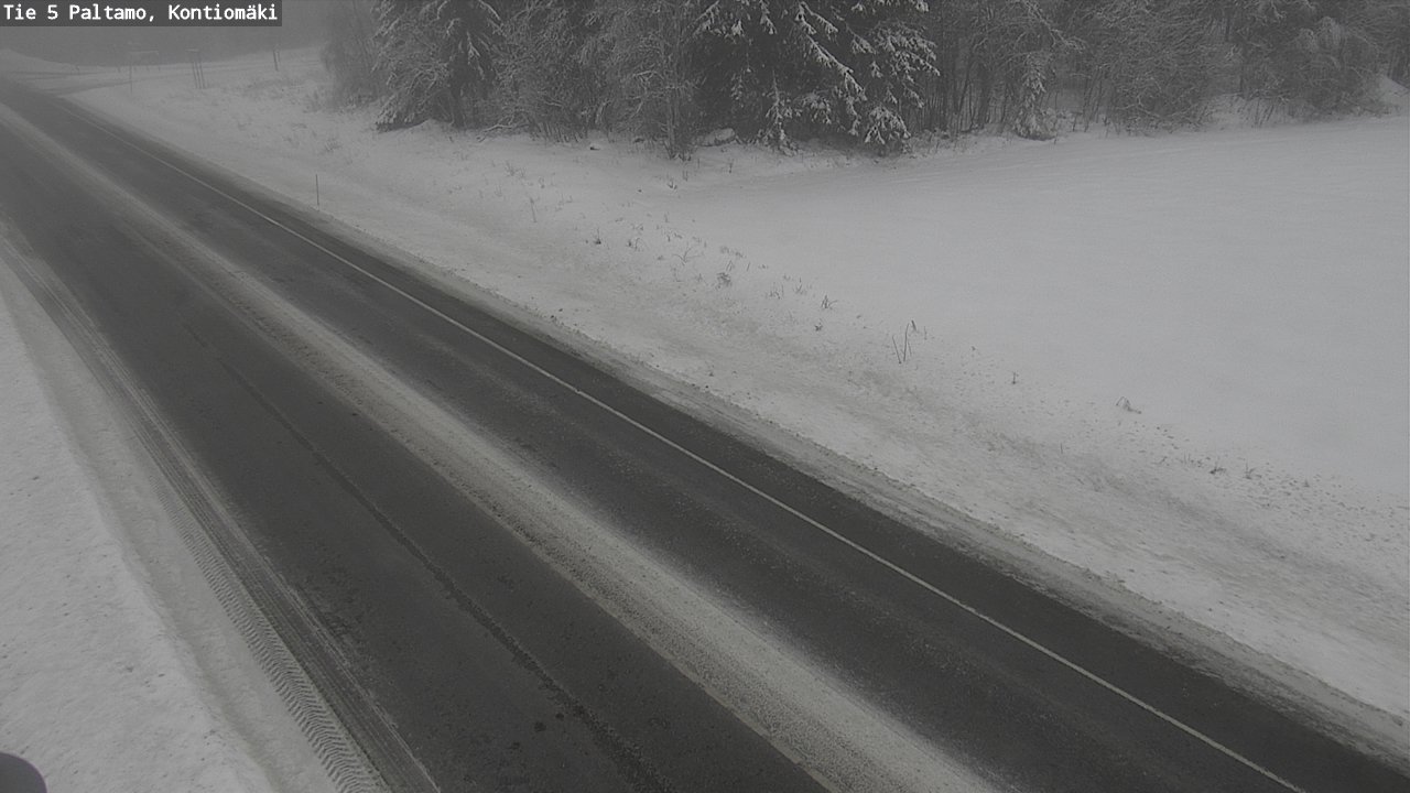 Weather Camera Image Road 5 Paltamo, Kontiomäki, Paltamo, Kainuu