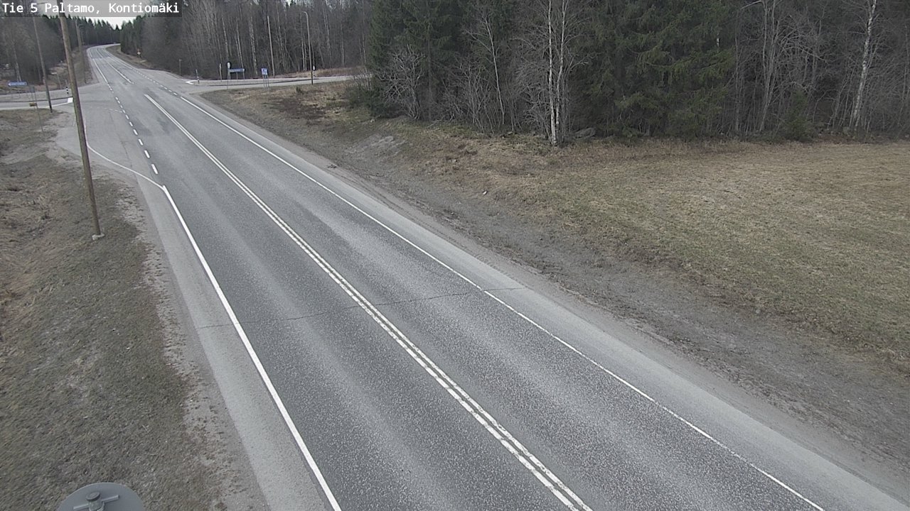 Weather Camera Image Road 5 Paltamo, Kontiomäki, Paltamo, Kainuu