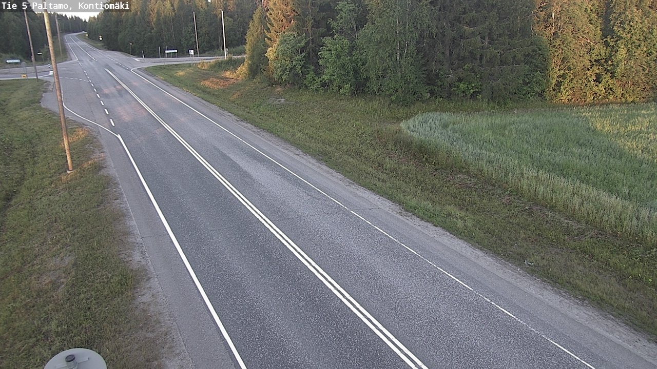 Weather Camera Image Väg 5 Paltamo, Kontiomäki, Paltamo, Kainuu