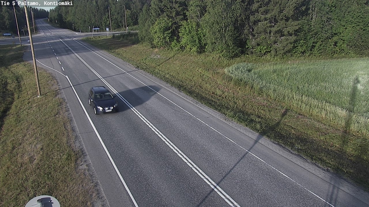 Weather Camera Image Väg 5 Paltamo, Kontiomäki, Paltamo, Kainuu
