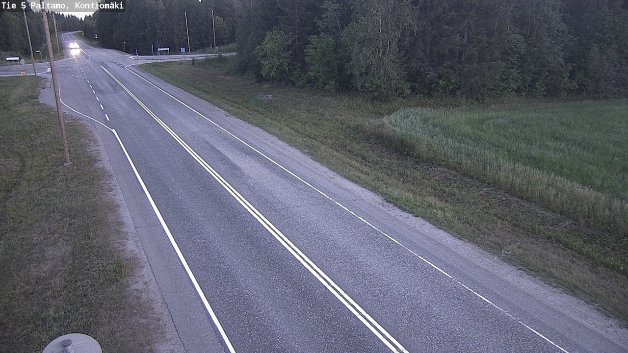 Weather Camera Image Väg 5 Paltamo, Kontiomäki, Paltamo, Kainuu