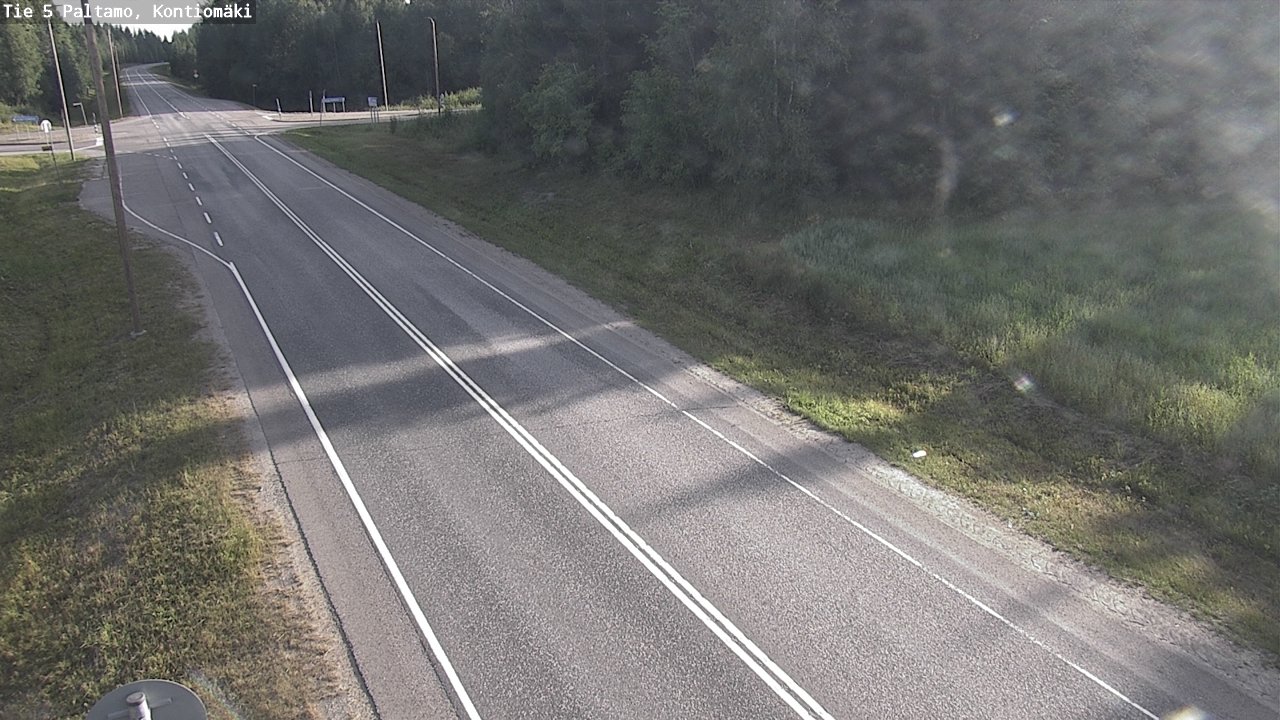 Weather Camera Image Väg 5 Paltamo, Kontiomäki, Paltamo, Kainuu