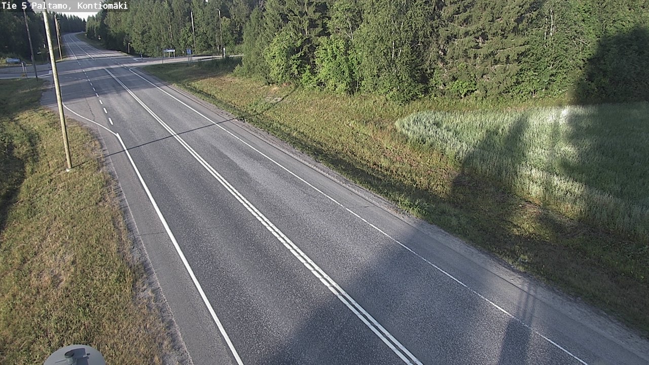 Weather Camera Image Väg 5 Paltamo, Kontiomäki, Paltamo, Kainuu
