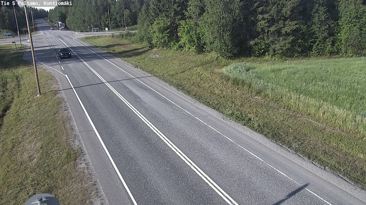 Weather Camera Image Väg 5 Paltamo, Kontiomäki, Paltamo, Kainuu