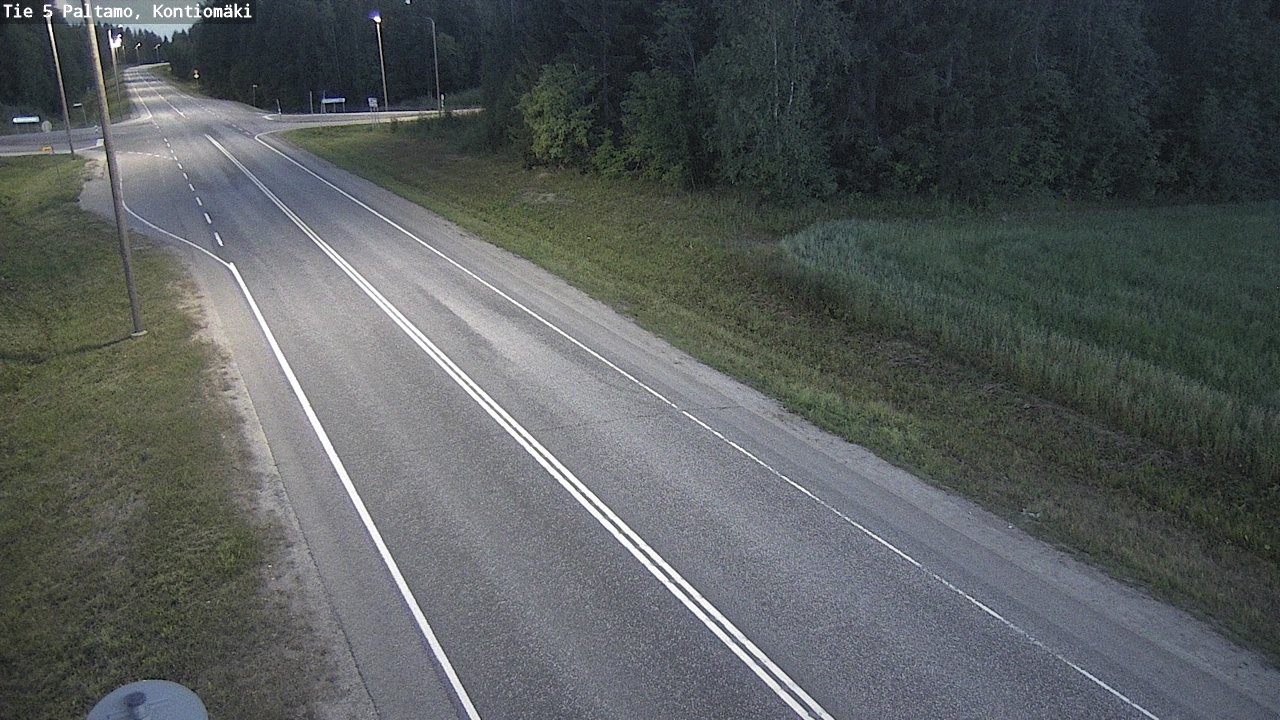Weather Camera Image Väg 5 Paltamo, Kontiomäki, Paltamo, Kainuu