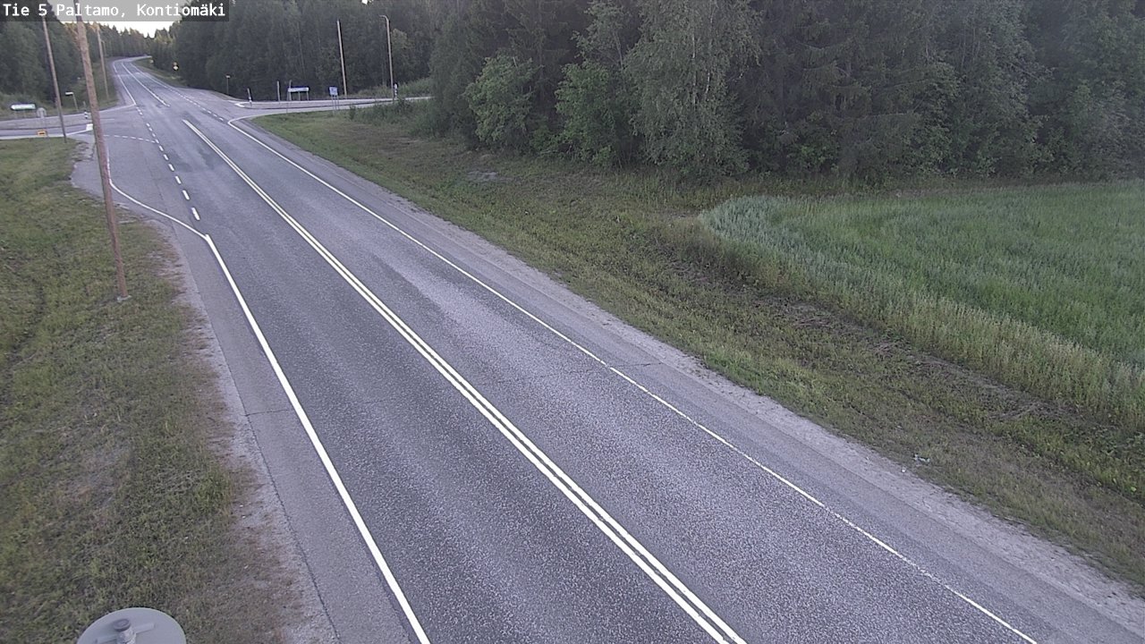 Weather Camera Image Väg 5 Paltamo, Kontiomäki, Paltamo, Kainuu