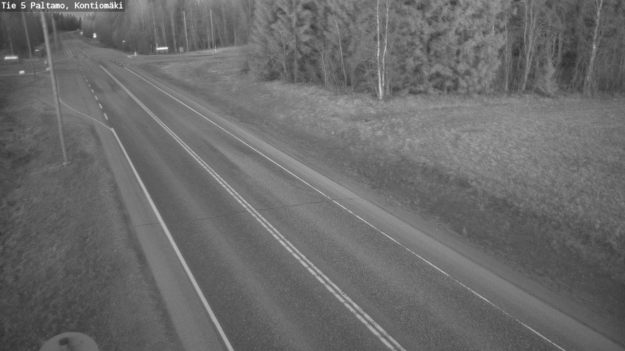 Weather Camera Image Road 5 Paltamo, Kontiomäki, Paltamo, Kainuu