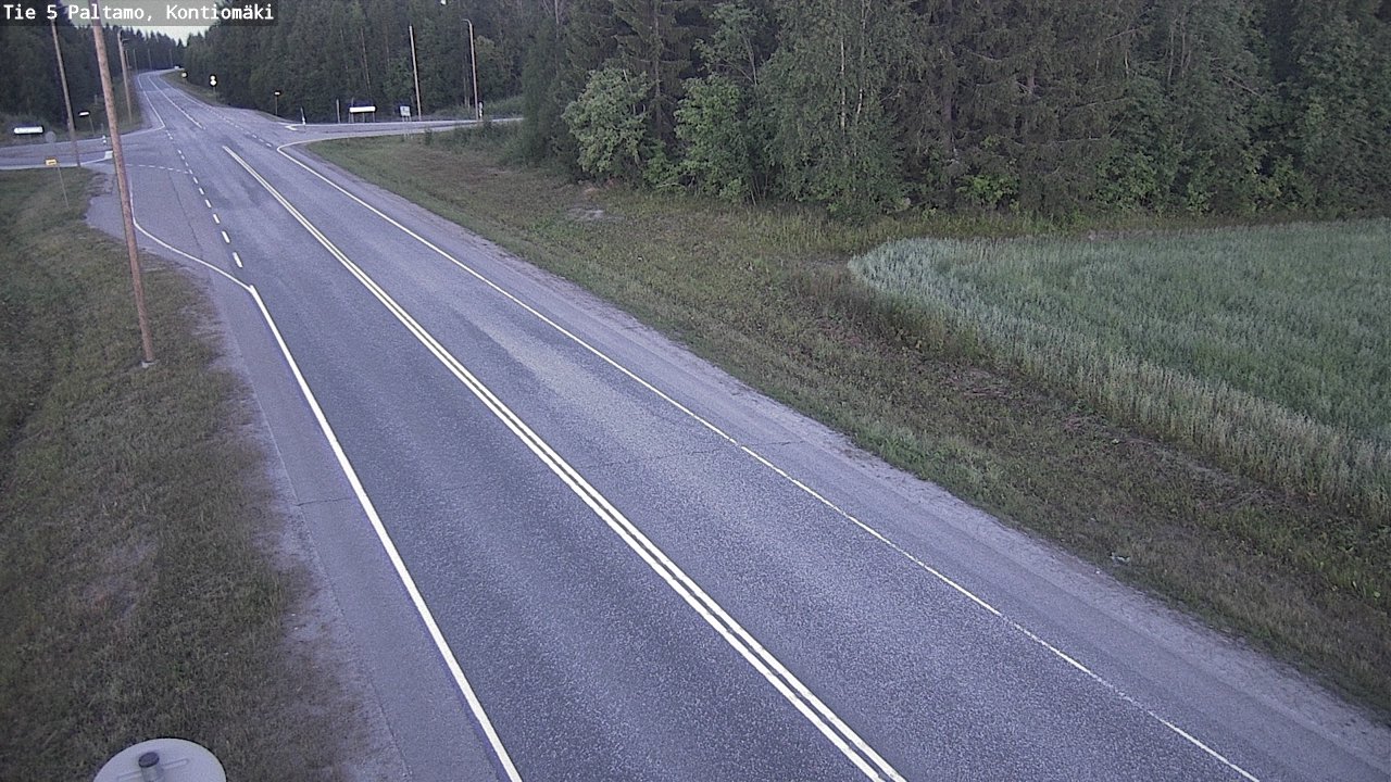 Weather Camera Image Väg 5 Paltamo, Kontiomäki, Paltamo, Kainuu