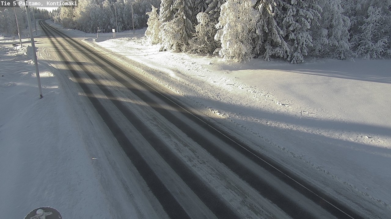 Weather Camera Image Väg 5 Paltamo, Kontiomäki, Paltamo, Kainuu