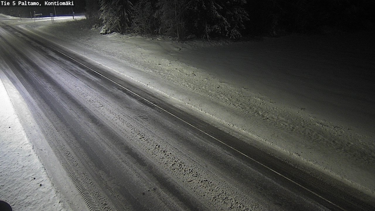 Weather Camera Image Road 5 Paltamo, Kontiomäki, Paltamo, Kainuu