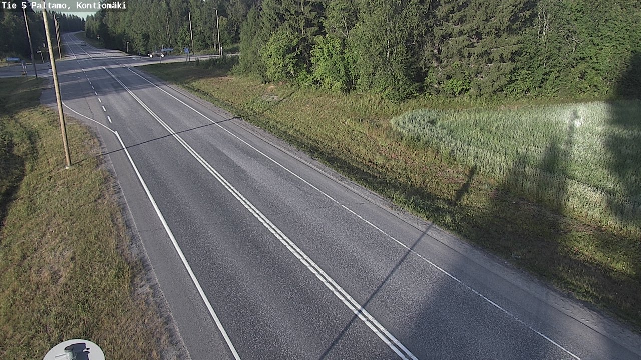 Weather Camera Image Väg 5 Paltamo, Kontiomäki, Paltamo, Kainuu