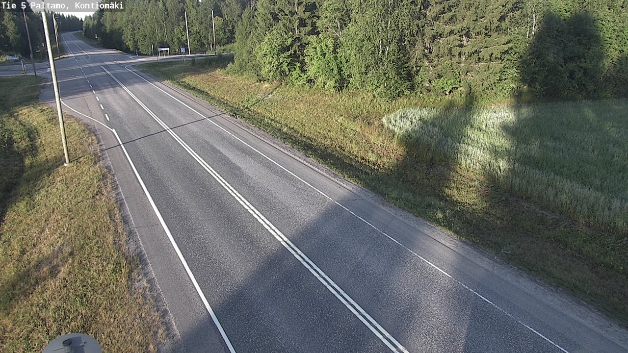 Weather Camera Image Väg 5 Paltamo, Kontiomäki, Paltamo, Kainuu