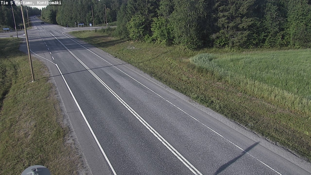 Weather Camera Image Väg 5 Paltamo, Kontiomäki, Paltamo, Kainuu