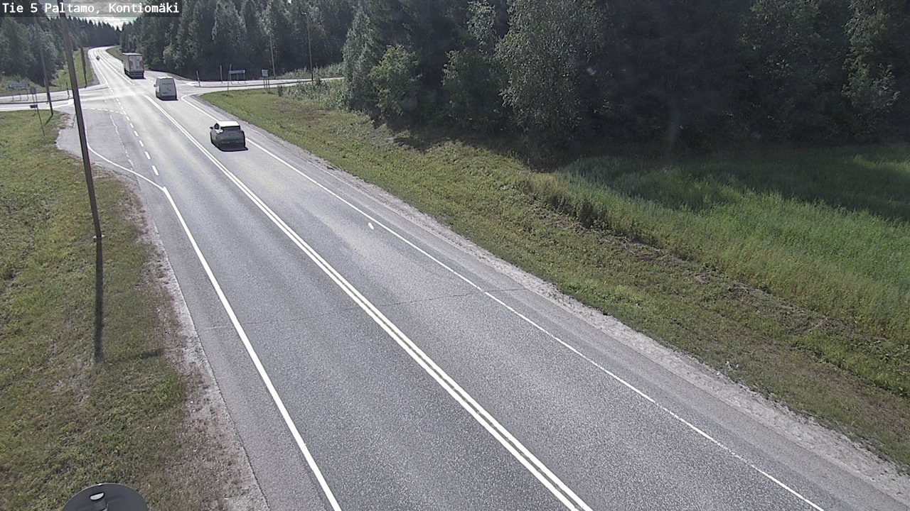 Weather Camera Image Väg 5 Paltamo, Kontiomäki, Paltamo, Kainuu