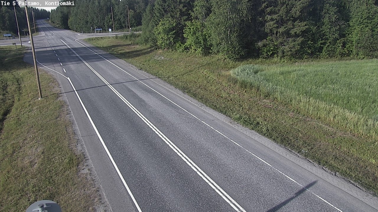 Weather Camera Image Väg 5 Paltamo, Kontiomäki, Paltamo, Kainuu