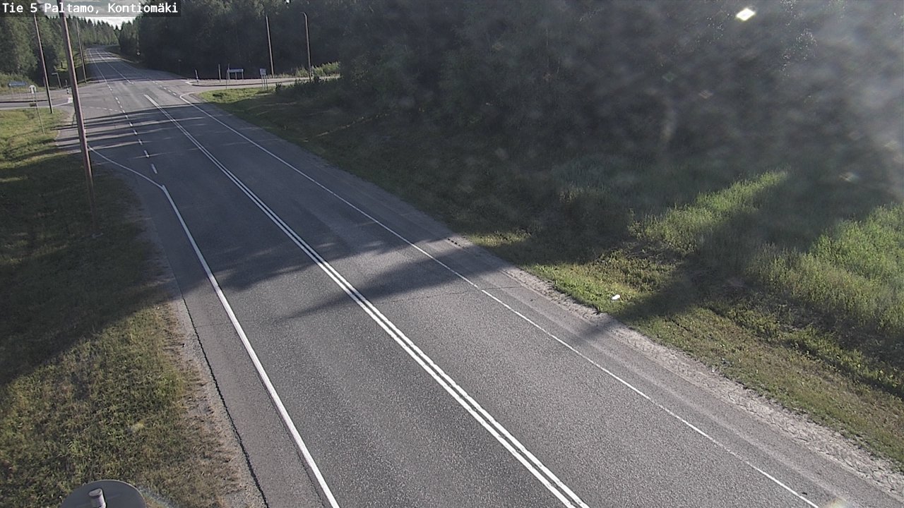 Weather Camera Image Väg 5 Paltamo, Kontiomäki, Paltamo, Kainuu