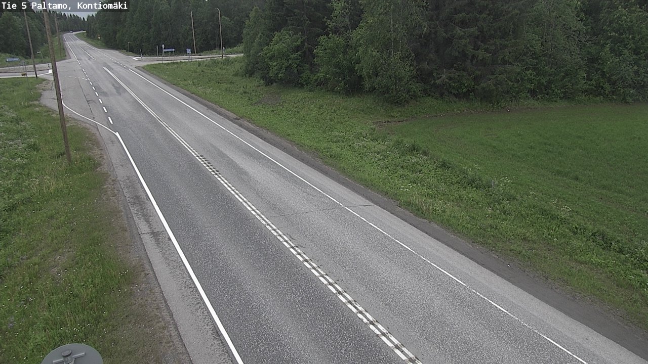 Weather Camera Image Road 5 Paltamo, Kontiomäki, Paltamo, Kainuu