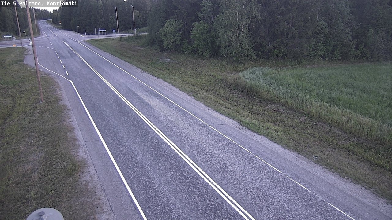 Weather Camera Image Väg 5 Paltamo, Kontiomäki, Paltamo, Kainuu