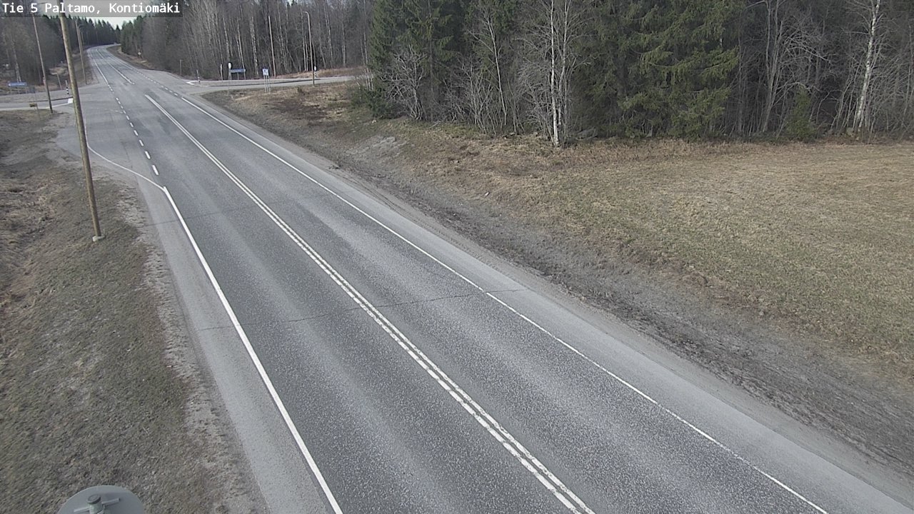 Weather Camera Image Road 5 Paltamo, Kontiomäki, Paltamo, Kainuu