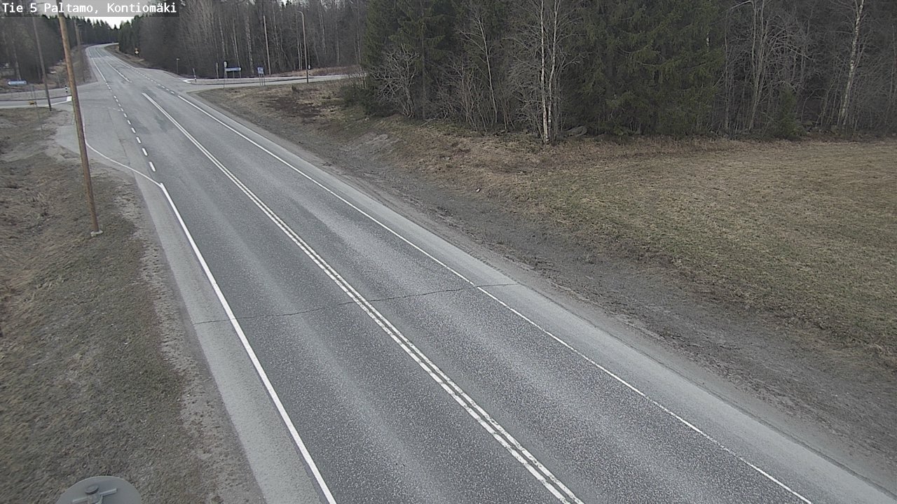 Weather Camera Image Road 5 Paltamo, Kontiomäki, Paltamo, Kainuu