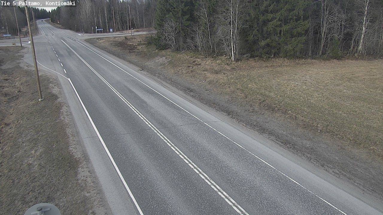 Weather Camera Image Road 5 Paltamo, Kontiomäki, Paltamo, Kainuu