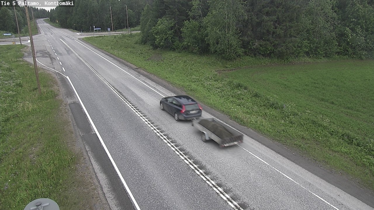 Weather Camera Image Road 5 Paltamo, Kontiomäki, Paltamo, Kainuu