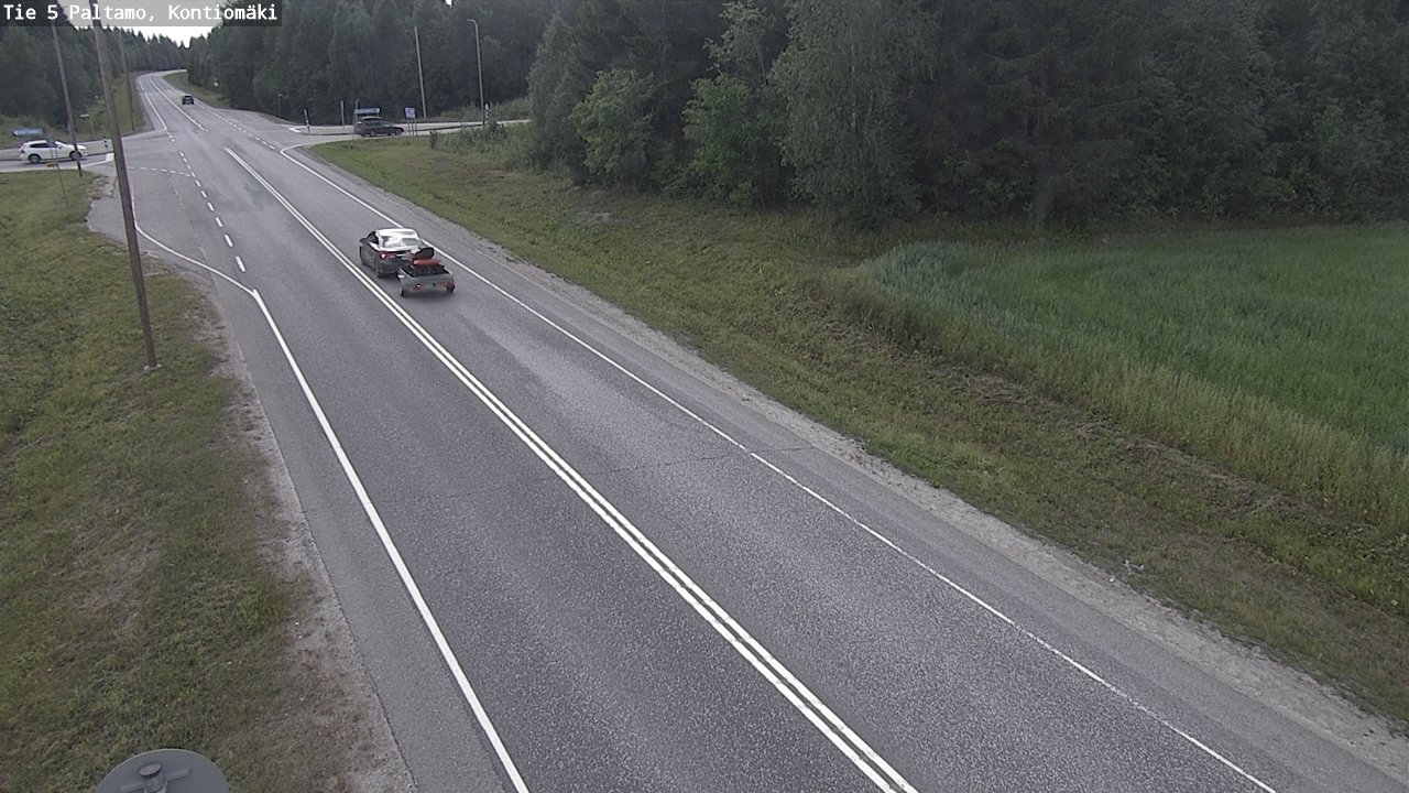 Weather Camera Image Väg 5 Paltamo, Kontiomäki, Paltamo, Kainuu