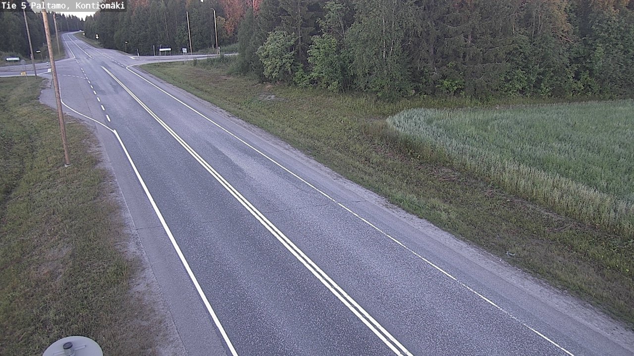 Weather Camera Image Väg 5 Paltamo, Kontiomäki, Paltamo, Kainuu