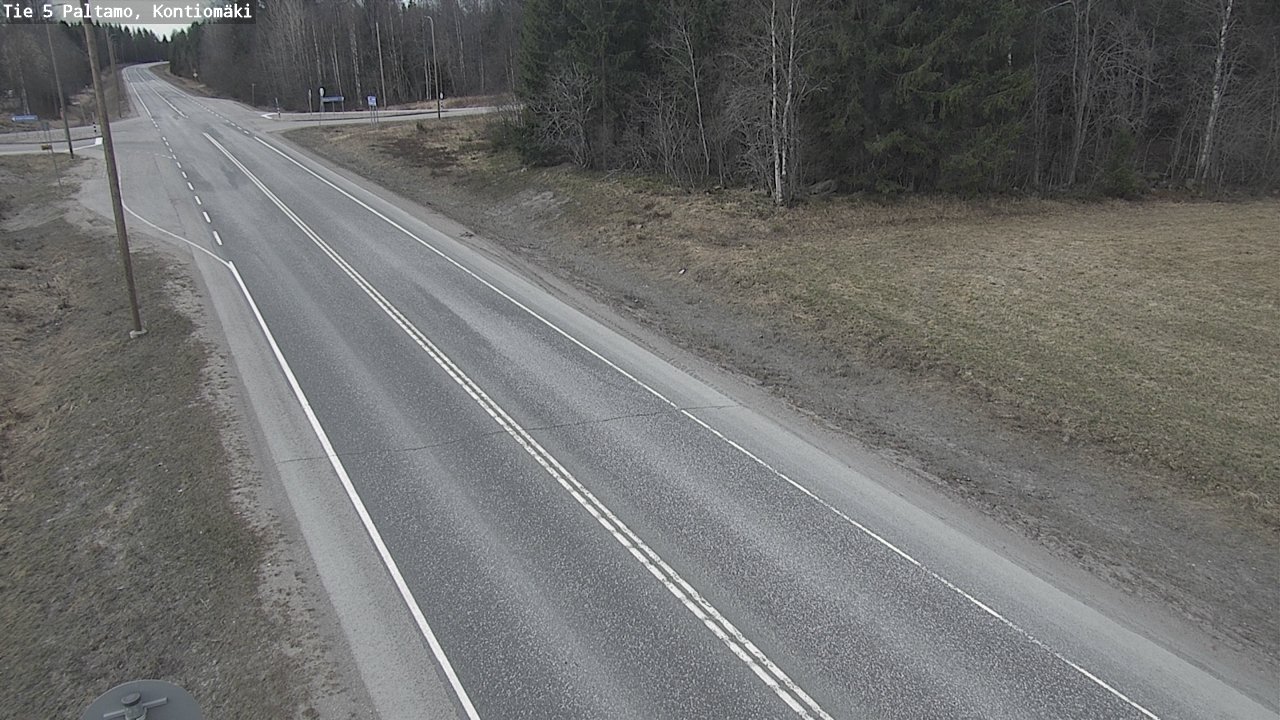 Weather Camera Image Road 5 Paltamo, Kontiomäki, Paltamo, Kainuu