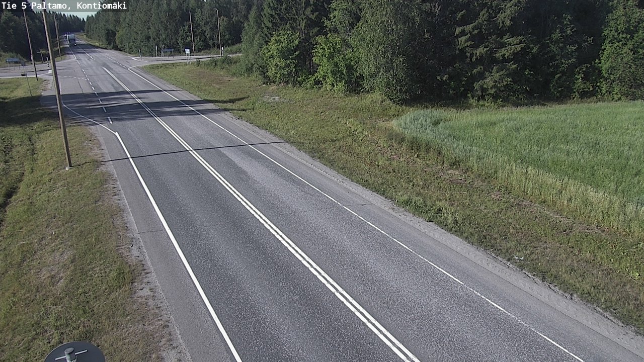 Weather Camera Image Väg 5 Paltamo, Kontiomäki, Paltamo, Kainuu