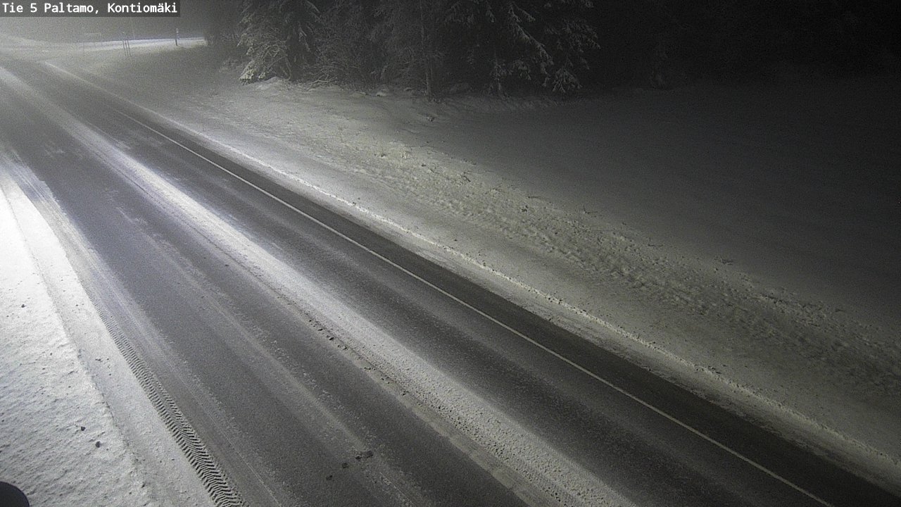 Weather Camera Image Road 5 Paltamo, Kontiomäki, Paltamo, Kainuu