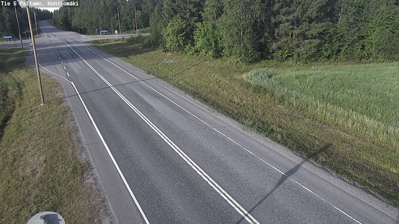Weather Camera Image Väg 5 Paltamo, Kontiomäki, Paltamo, Kainuu