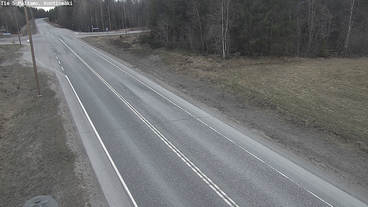 Weather Camera Image Road 5 Paltamo, Kontiomäki, Paltamo, Kainuu