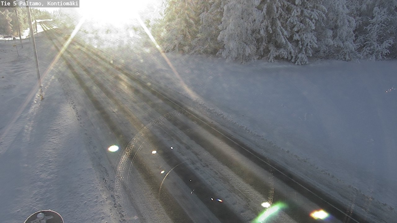 Weather Camera Image Väg 5 Paltamo, Kontiomäki, Paltamo, Kainuu
