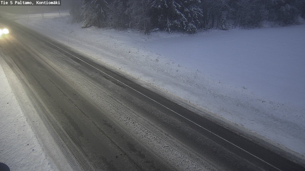 Weather Camera Image Road 5 Paltamo, Kontiomäki, Paltamo, Kainuu