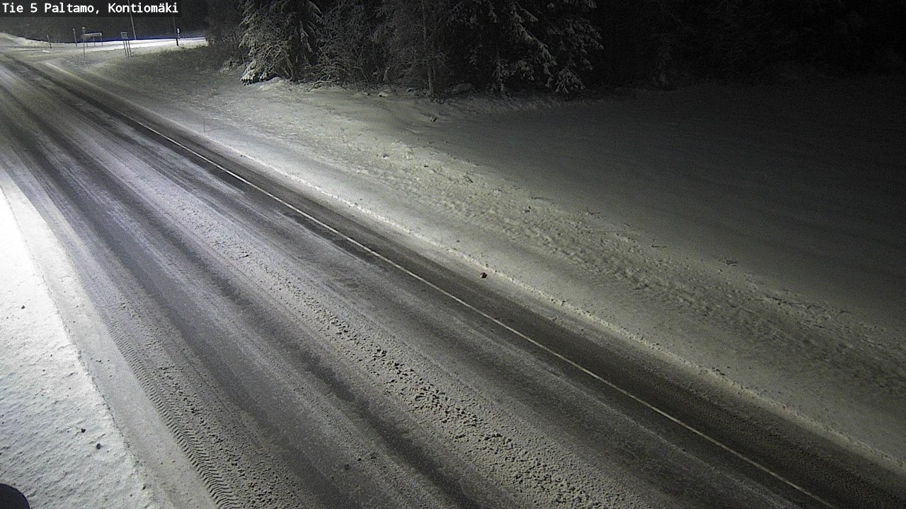 Weather Camera Image Väg 5 Paltamo, Kontiomäki, Paltamo, Kainuu