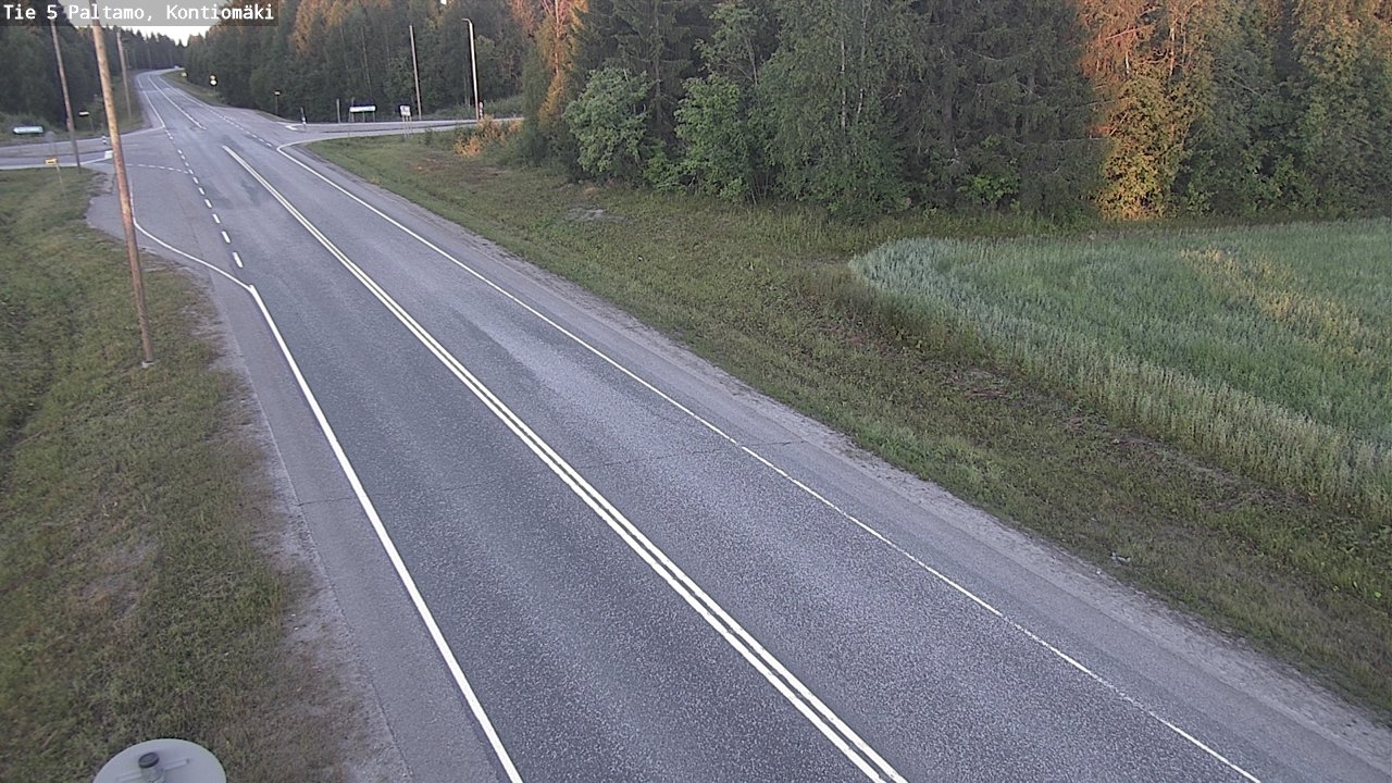 Weather Camera Image Väg 5 Paltamo, Kontiomäki, Paltamo, Kainuu