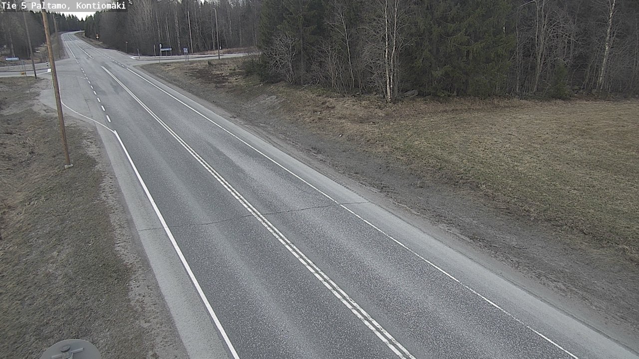 Weather Camera Image Road 5 Paltamo, Kontiomäki, Paltamo, Kainuu