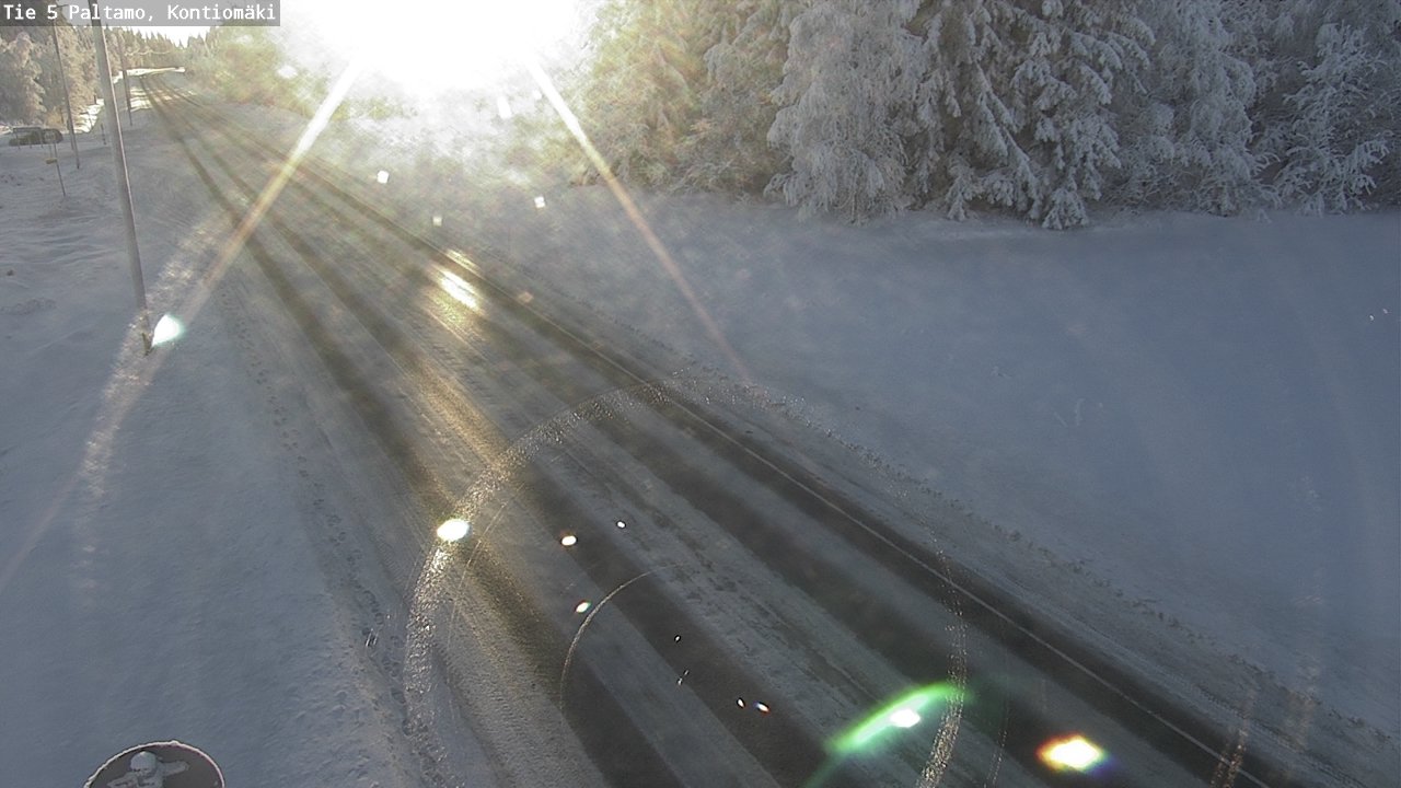 Weather Camera Image Väg 5 Paltamo, Kontiomäki, Paltamo, Kainuu