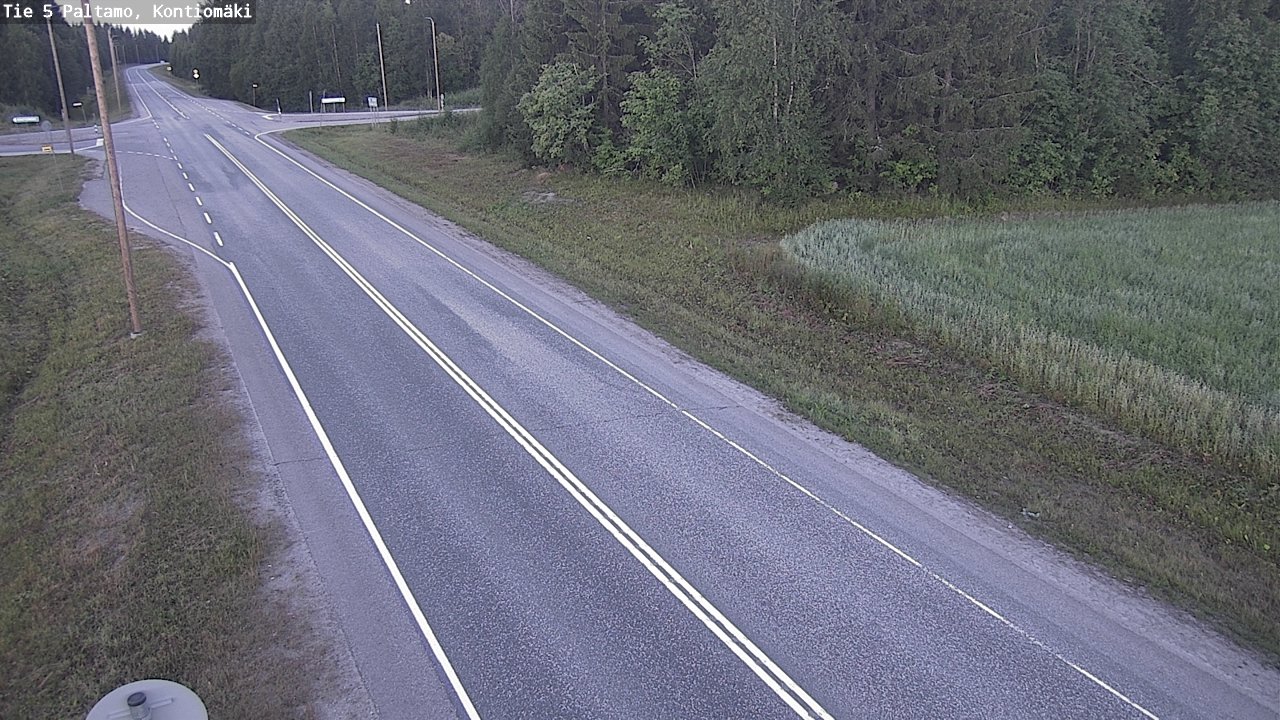 Weather Camera Image Väg 5 Paltamo, Kontiomäki, Paltamo, Kainuu