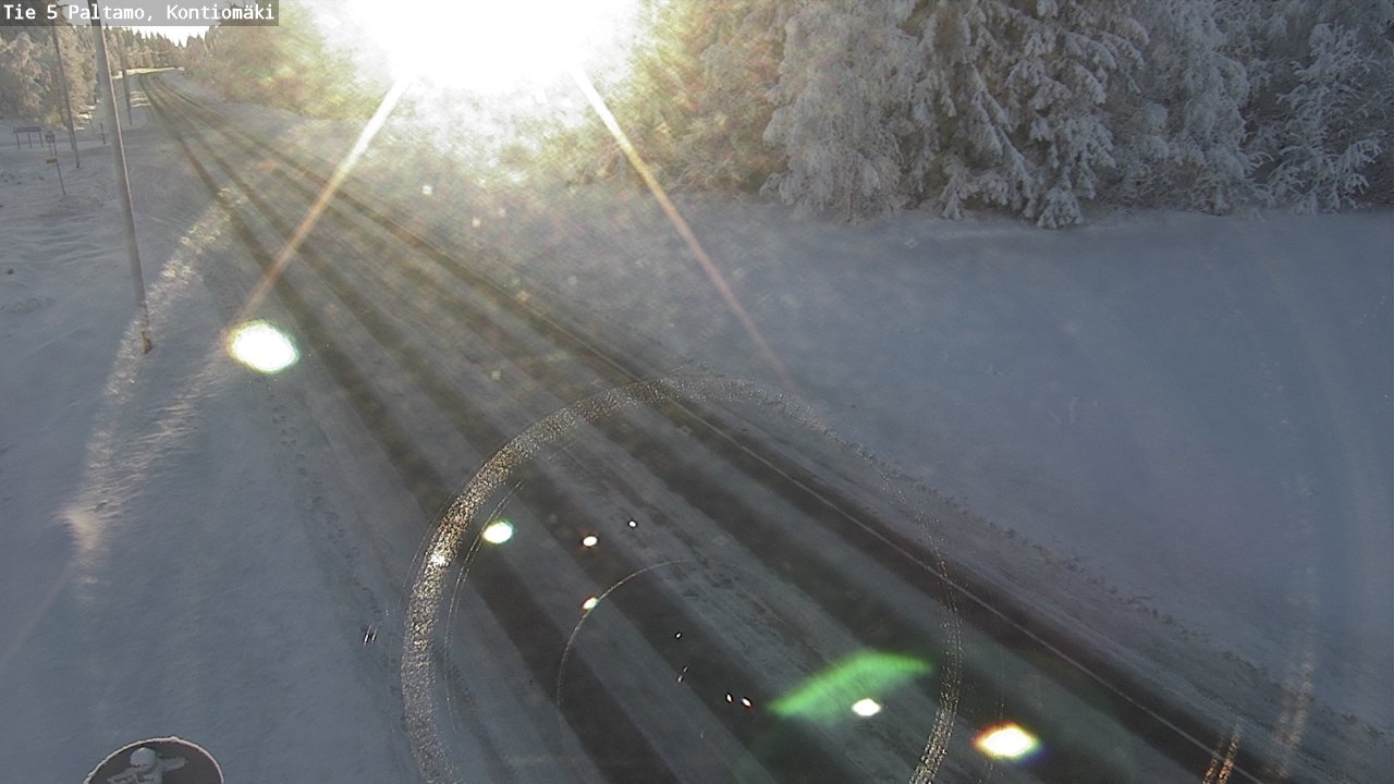 Weather Camera Image Väg 5 Paltamo, Kontiomäki, Paltamo, Kainuu