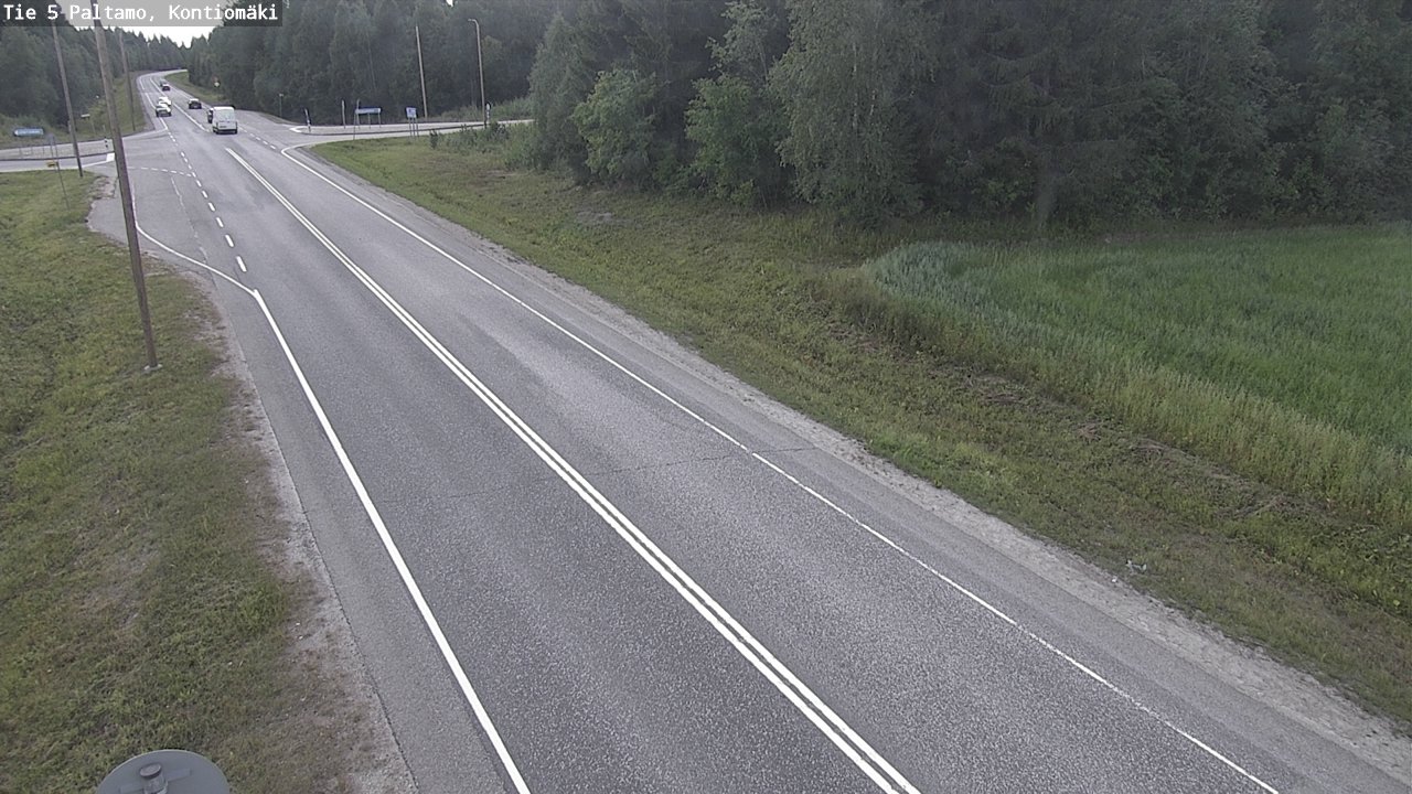 Weather Camera Image Väg 5 Paltamo, Kontiomäki, Paltamo, Kainuu